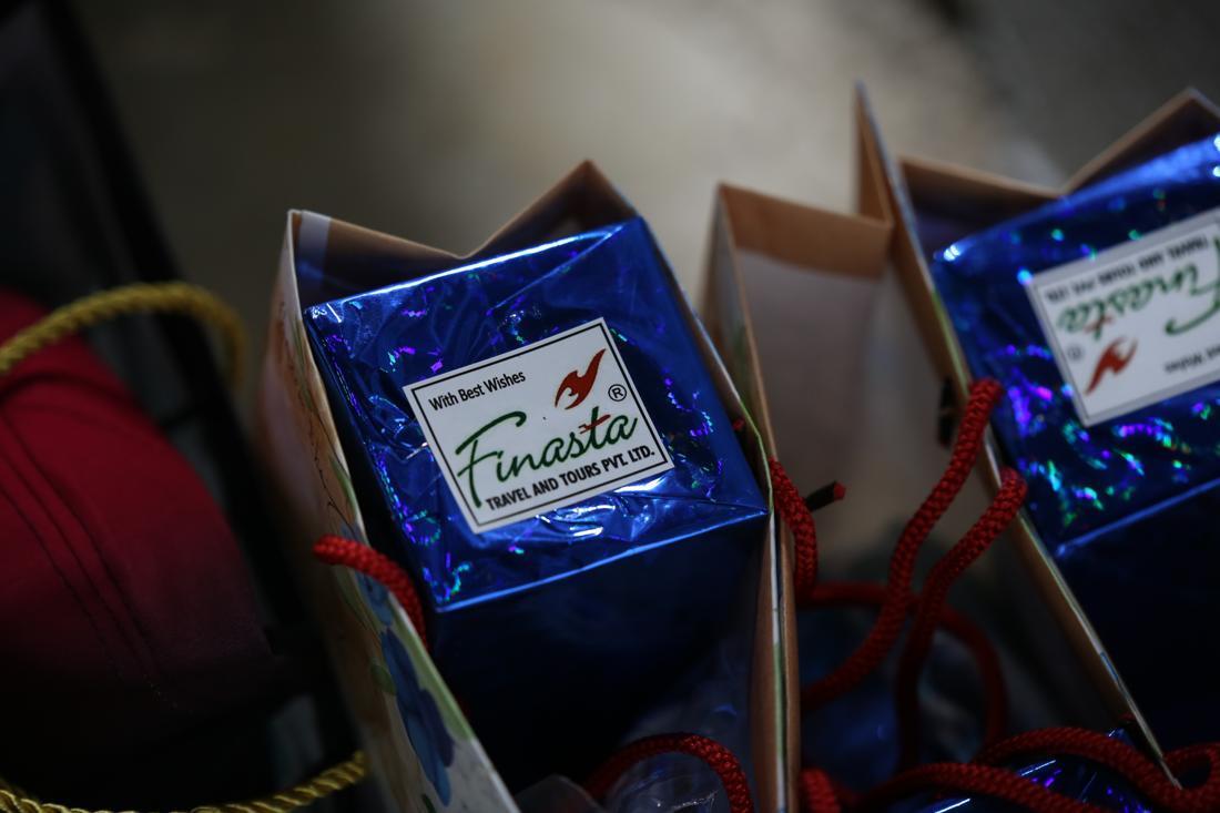 Partner-branded gift hampers